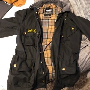 Barbour Men’s International Waxed Black Jacket